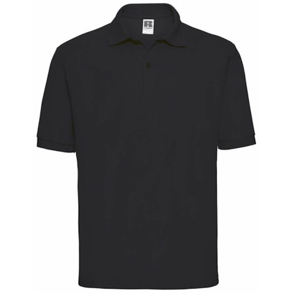 Russell Herr Classic Kortärmad Polycotton Pikétröja XL Svart Black XL