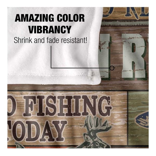 JQ Licensing Silky Cabin Rules Supersoft Filt En Storlek Multi Multicoloured One Size