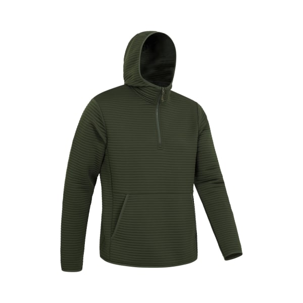 Mountain Warehouse Mens Birch Fleece Hoodie M Khaki Green Khaki Green M