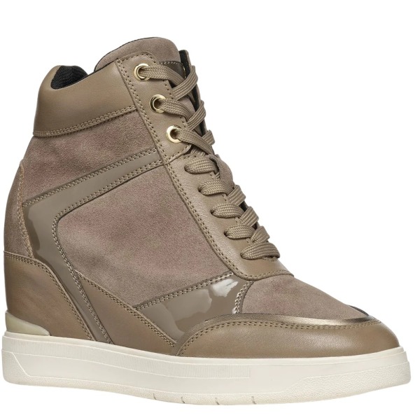 Geox Dam/Dam D Maurica B Sneakers i mocka 8 UK Dark Taupe Dark Taupe 8 UK