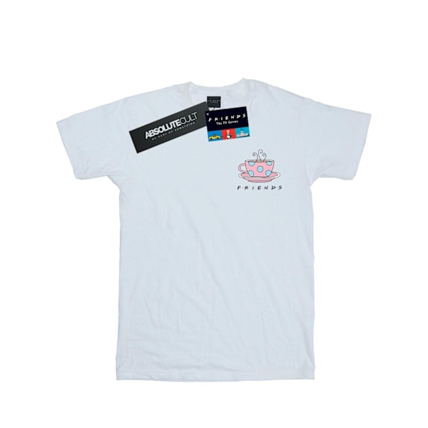 Friends Dam/Kvinnor Kaffe Kopp Bröst Tryck Bomull Pojkvän White XL