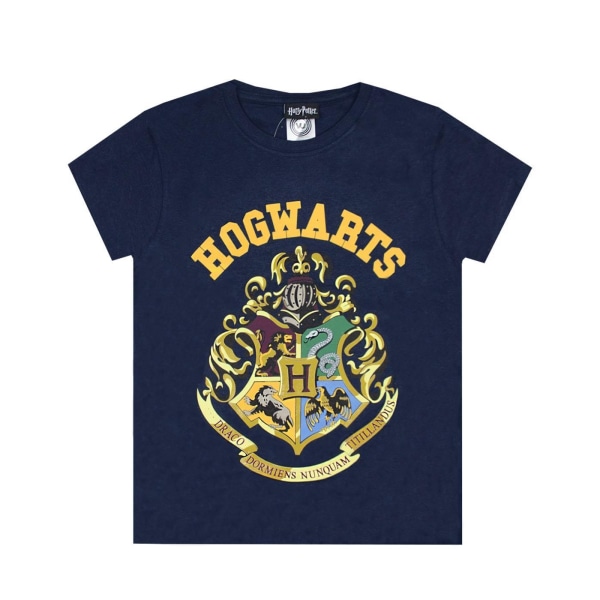 Harry Potter Boys Hogwarts Crest T-shirt 5-6 år Marinblå Navy Blue 5-6 Years