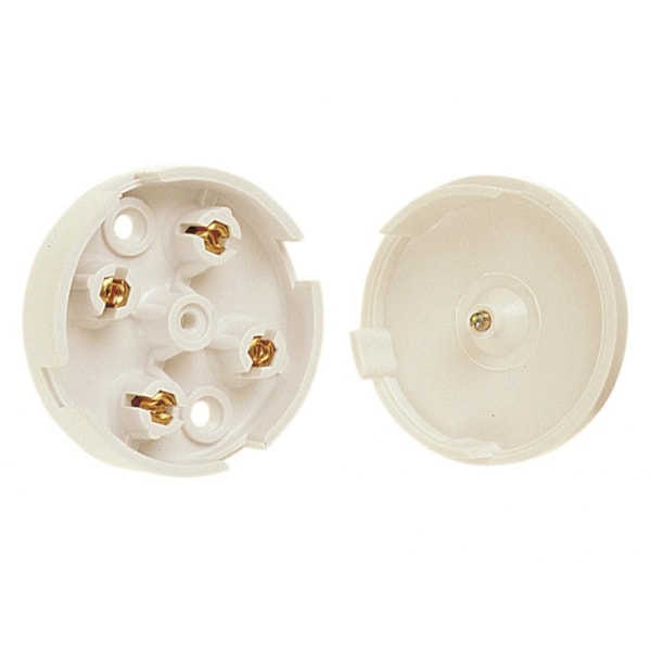 Dencon Kopplingsdosa 4-polig, 5A, Vit Flerfärgad Multi Colour 4 Terminal, 5A, White