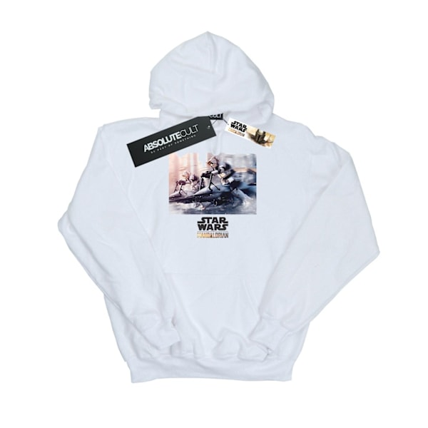 Star Wars Herr The Mandalorian Scout Troopers Hoodie 4XL Vit White 4XL