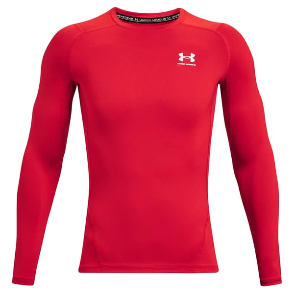 Under Armour Herr HeatGear Långärmad Baselayer Topp S Röd Red S