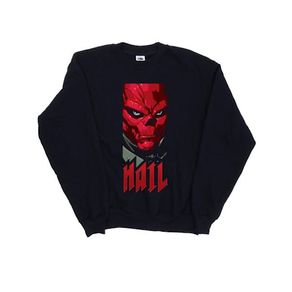 Marvel Boys Avengers Hail Red Skull Sweatshirt 7-8 år Marinblå B Navy Blue 7-8 Years