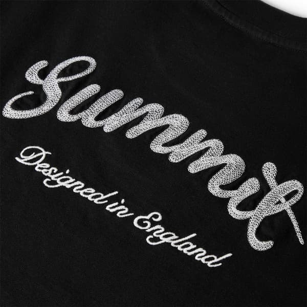 Summit Herr T-shirt med sömdetaljer och oversized passform L Svart Black L