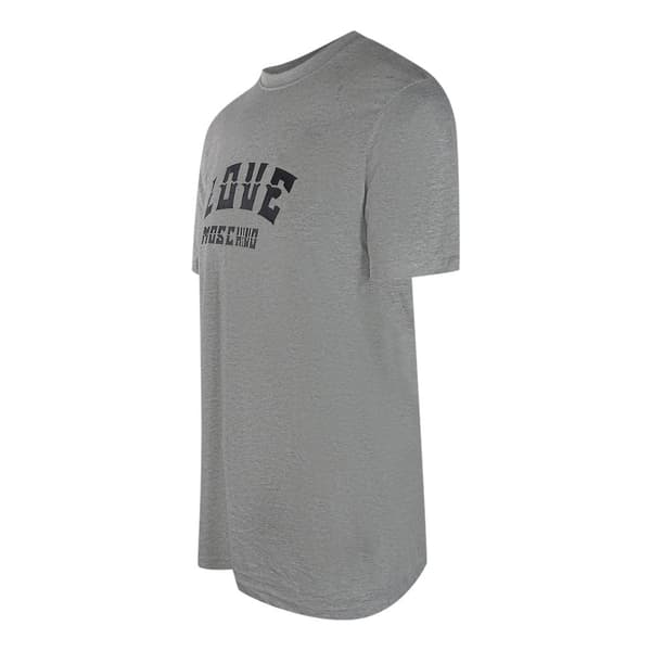Love Moschino Herr T-shirt med djärv logotyp L Grå Grey L
