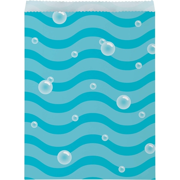 Kreativa festbubblor papperspresentpåse (8-pack) En storlek blå Blue One Size