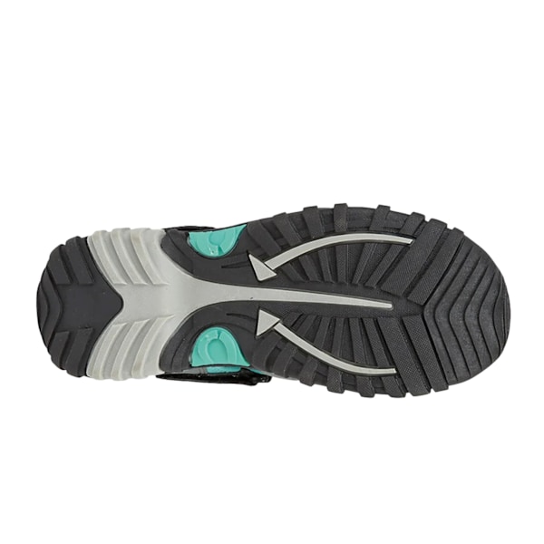 PDQ Dam/Dam Toogle & Touch Fastening Sportsandaler 5 UK Grey/Jade 5 UK