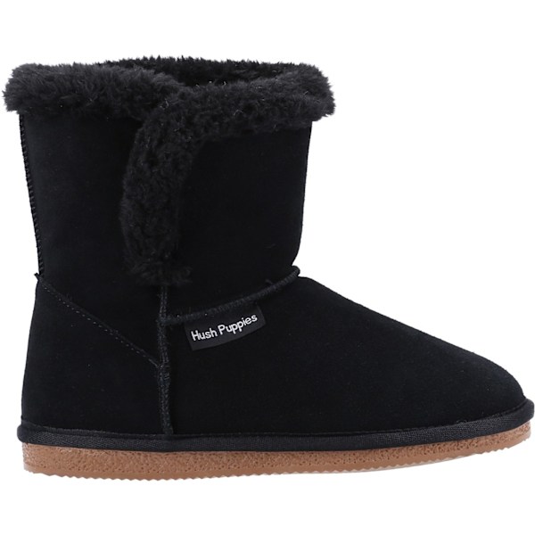 Hush Puppies Dam/Dam Ashleigh Mocka Slipper Boots 4 UK Svart Black 4 UK