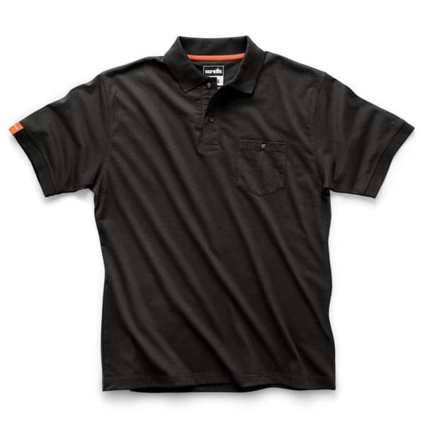 Scruffs Herr Polotröja XL Svart Black XL