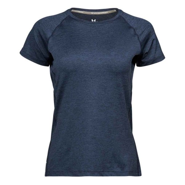Tee Jays Dam/Dam CoolDry T-shirt S Marinblå Melange Navy Melange S