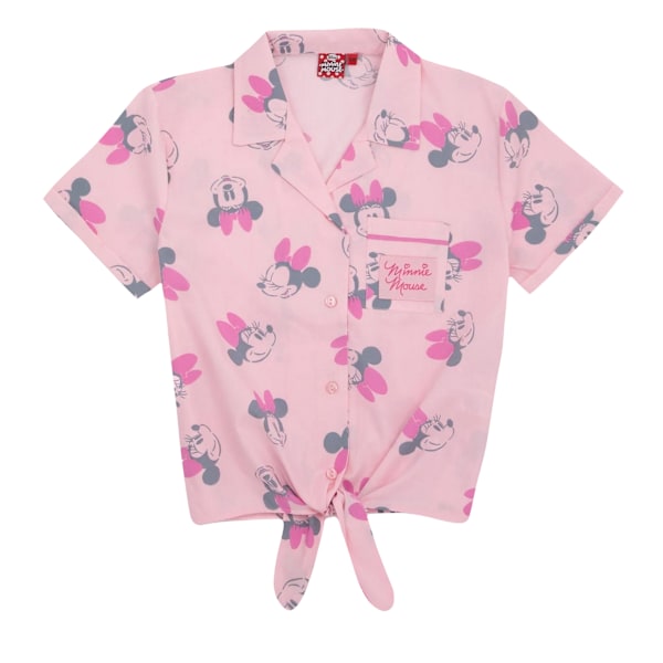 Disney Girls Minnie Mouse Pyjamas med korta ärmar, 12-13 år Pink 12-13 Years