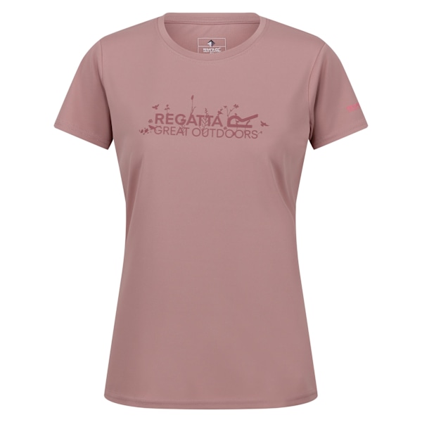 Regatta Fingal VII Logo T-shirt för damer, 14 UK, Dusky Rose Dusky Rose 14 UK