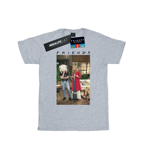 Friends Dam/Damer Joey Kalkon Bomull Boyfriend T-Shirt 3XL Sports Grey 3XL