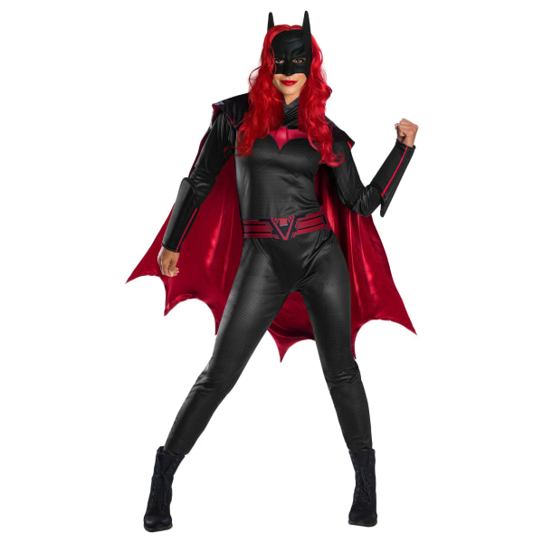 Batman Dam/Dam Batwoman Kostym L Röd/Svart Red/Black L