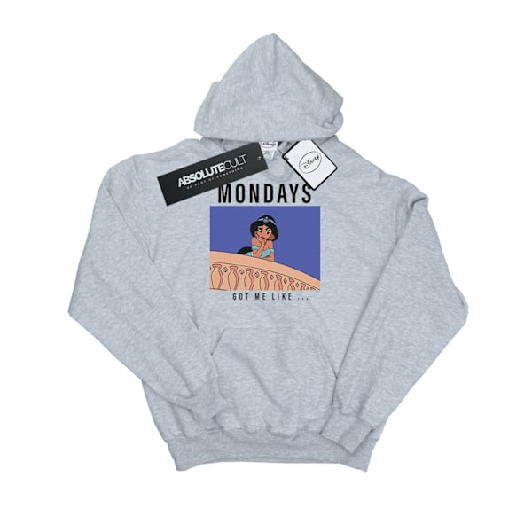 Disney Princess Mens Jasmine Mondays Got Me Like Hoodie S Sport Sports Grey S