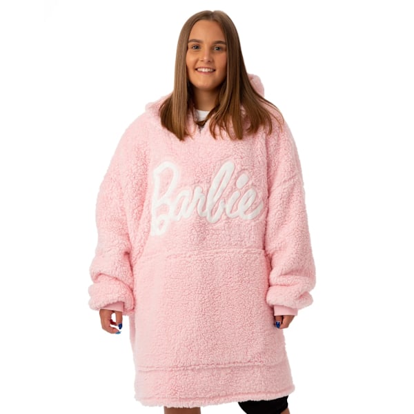 Barbie Dam/Dam Sherpa Hoodiefilt En Storlek Rosa Pink One Size