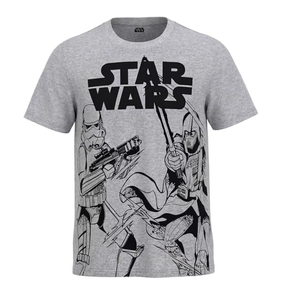Star Wars Herr Logotyp Kortärmad T-shirt M Grå Grey M
