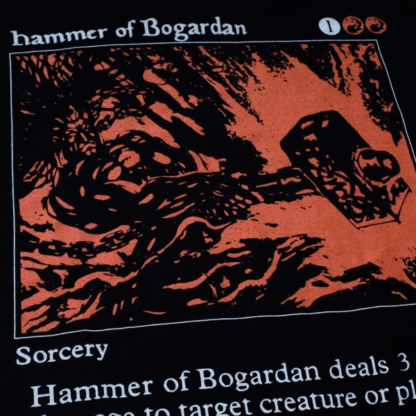 Magic The Gathering Mens Hammer Of Bogarden T-Shirt L Svart Black L