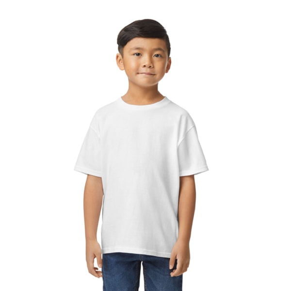 Gildan barn/barn Softstyle Enkel mellanvikts T-shirt 3-4 Ja White 3-4 Years