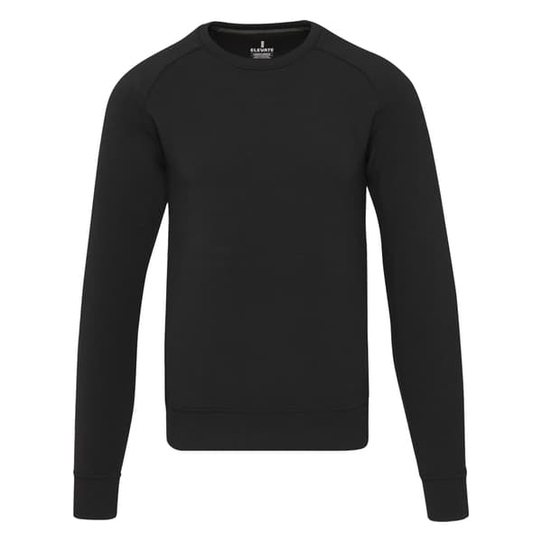 Elevate Life Unisex Vuxen Interlock Crew Neck Sporttröja Solid Black XXL