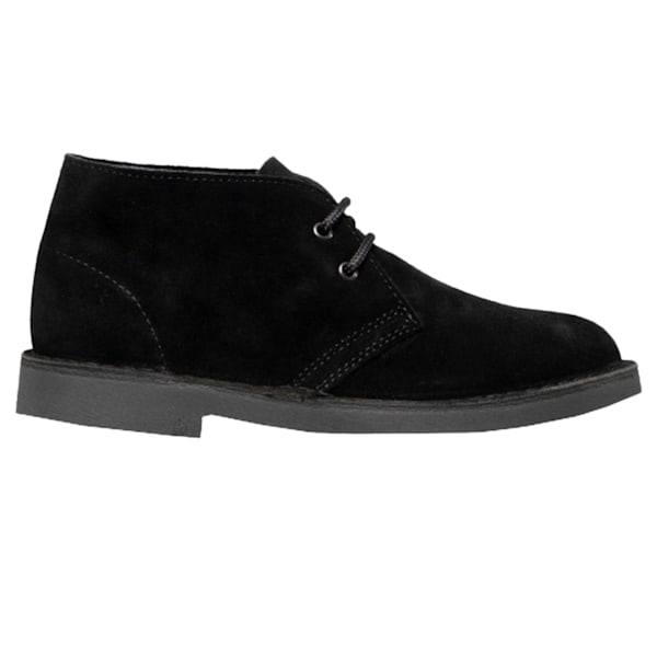Roamers Unisex Real Suede Unlined Desert Boots 7 UK Blac Black 7 UK