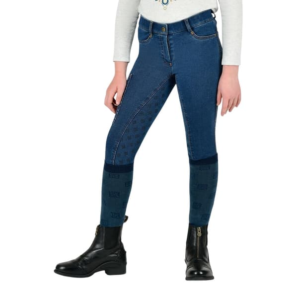 Dublin Barn/Barn Shona Denimridbyxor 6 år Ljusblå Light Blue 6 Years