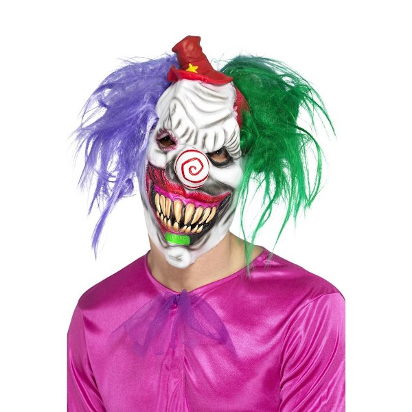 Smiffys Unisex Vuxen Kolorful Killer Clown Mask One Size Multic Multicoloured One Size
