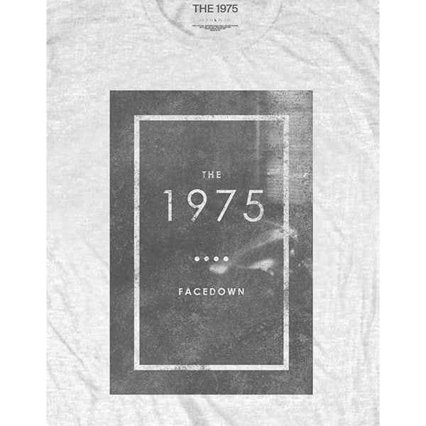 The 1975 Unisex Vuxen Facedown Bomulls T-shirt L Vit/Svart White/Black L