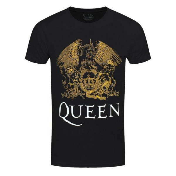 Queen Unisex Vuxen Crest T-shirt L Svart Black L