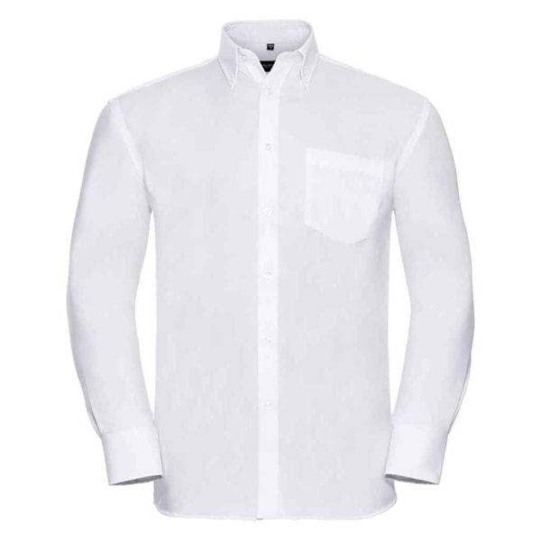 Russell Collection Herr Ultimate Långärmad Skjorta 15.5 White 15.5in