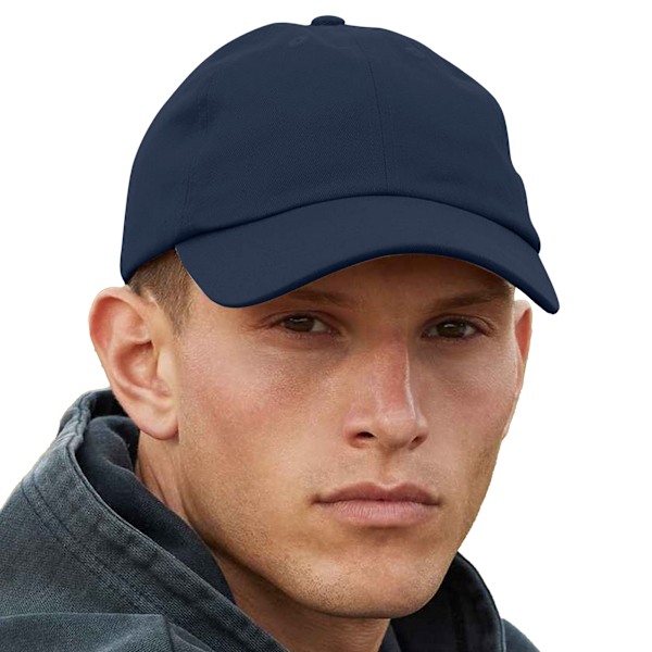 Beechfield Unisex Vuxen Organisk Bomulls Basebollkeps En Storlek Na Navy One Size
