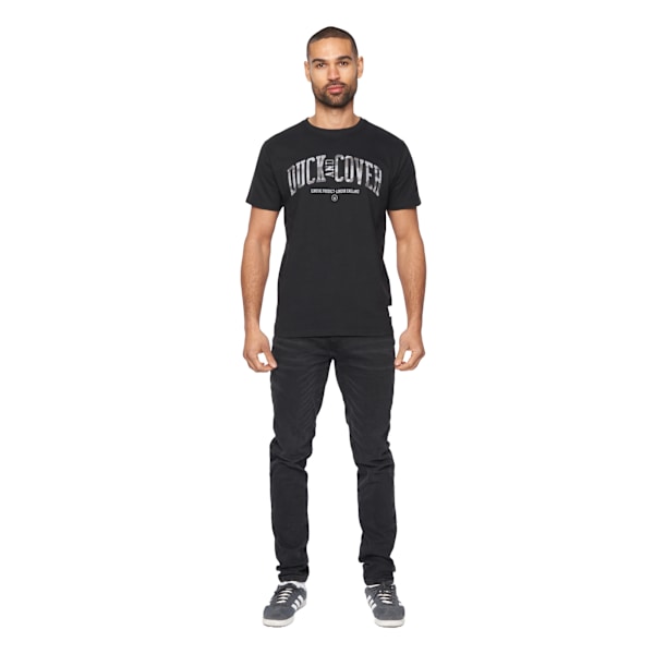 Duck and Cover Mens Shaffer T-Shirt L Svart Black L
