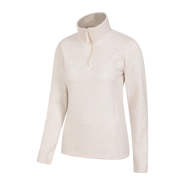 Mountain Warehouse Dam/Dam Idris Fleece Tröja med Halv Dragkedja 16 U Beige 16 UK