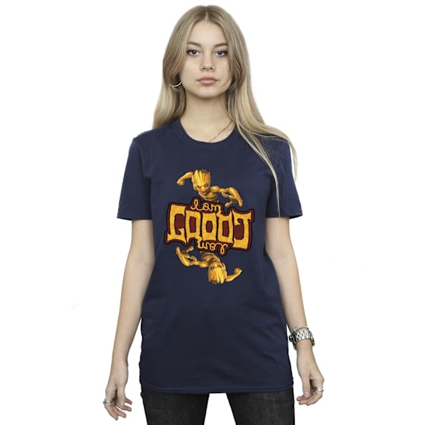 Marvel Dam/Kvinnor Guardians Of The Galaxy Groot Inverted Gra Navy Blue L