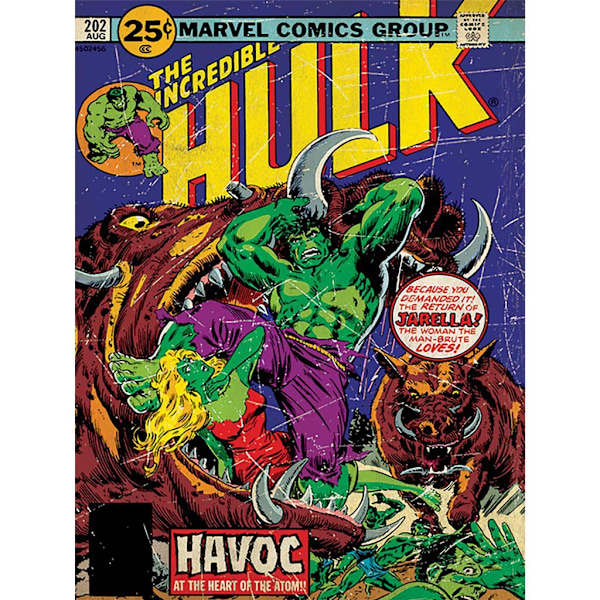 Hulk Havoc Canvas Print 80cm x 60cm Multifärgad Multicoloured 80cm x 60cm