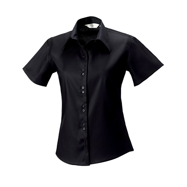 Russell Collection Dam/Damer Ultimate Kortärmad Skjorta 8 Black 8 UK