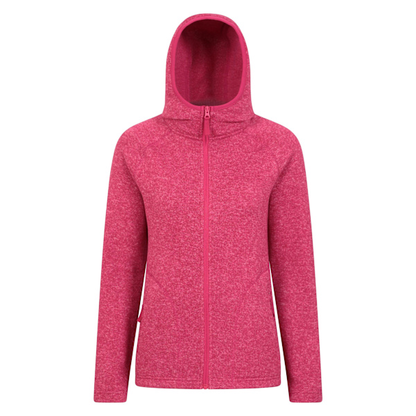 Mountain Warehouse Womens/Ladies Nevis Full Zip Hoodie 8 UK Bri Bright Pink 8 UK