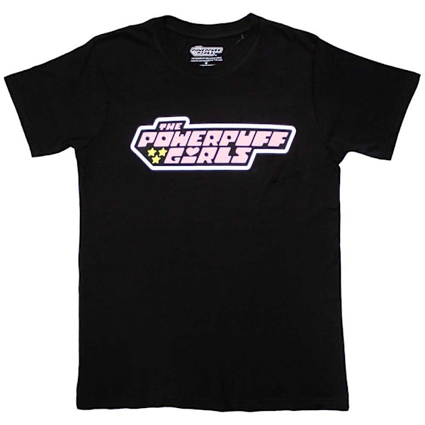 Powerpuff Girls Unisex Vuxen Logotyp T-shirt S Svart Black S