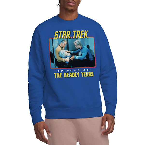 Star Trek Unisex Vuxen Episod 40 Sweatshirt L Kungsblå Royal Blue L