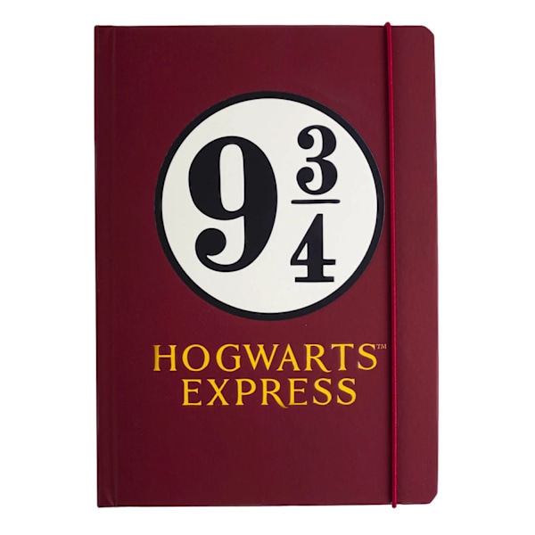 Harry Potter Hogwarts Express Plattform 9 3/4 A5 Anteckningsbok One Si Maroon/Black/Gold One Size