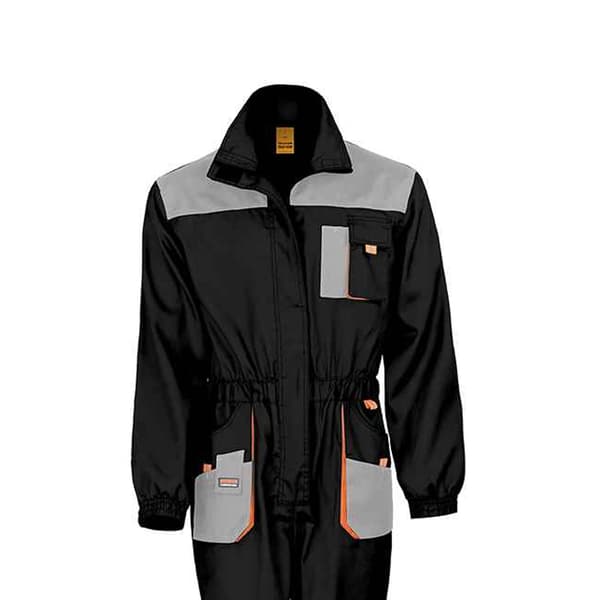 WORK-GUARD by Result Herr Lite Overall M Svart/Grå/Orange Black/Grey/Orange M