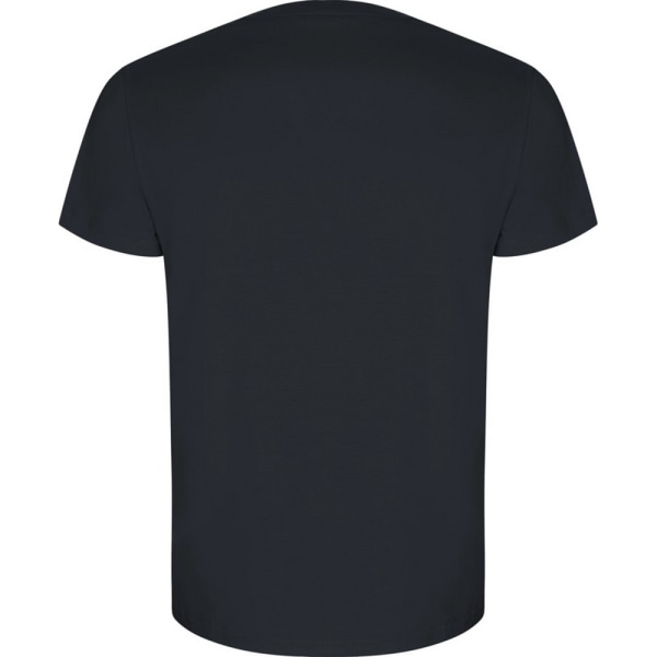 Roly Golden Plain T-shirt med kort ärm för män, S, Ebony Ebony S