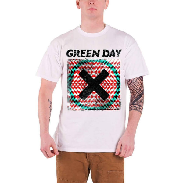 Green Day Unisex Vuxen Xllusion T-shirt L Vit White L