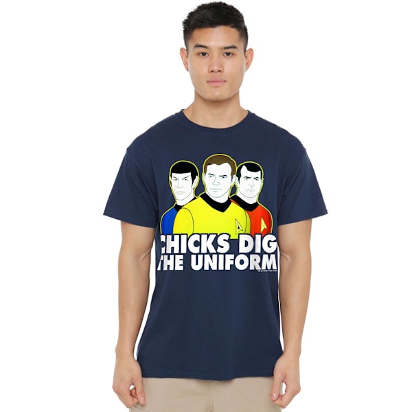 Star Trek Herr Dig It T-Shirt 3XL Marinblå Navy 3XL
