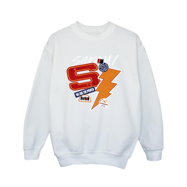 DC Comics Girls Shazam Fury Of The Gods Sticker Spam Sweatshirt White 12-13 Years