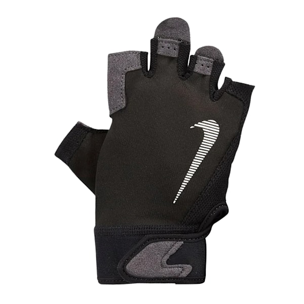 Nike Mens Ultimate Heavyweight Fitness Fingerless Gloves S Blac Black/White/Grey S