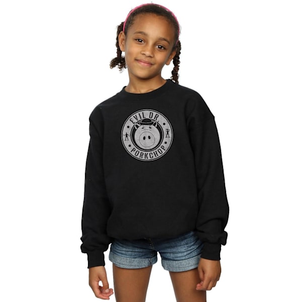 Disney Girls Toy Story Evil Dr Pork Chop Logo Sweatshirt 12-13 Sports Grey 12-13 Years